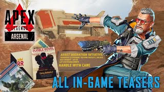 Apex Legends | All Season 17 In-Game Teasers (Arsenal, Ballistic, and the Firing Range)