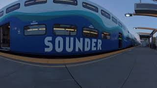 The Sounder Train from Tukwila to Seattle