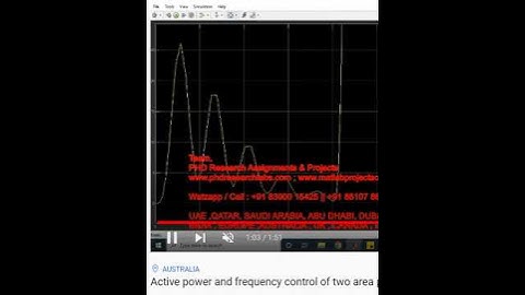 Active power and frequency control of two area power system