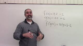 Compound Functions, (its a function inside a function!)
