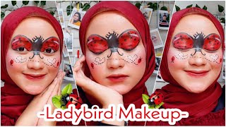 Tutorial Makeup Kumbang / Ladybird Makeup / Ladybug Makeup / Bumblebee Makeup / Inspired by Emoji🐞