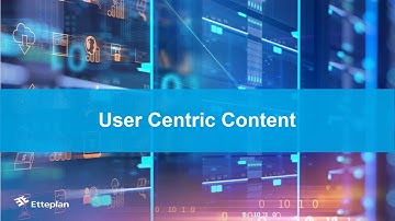 Etteplan Webinar: User Centric Content