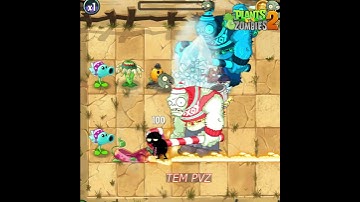 PvZ 2 - Snow Pea Team Vs Pyre Vine Team Vs Gargantuar Zombie Team #shorts