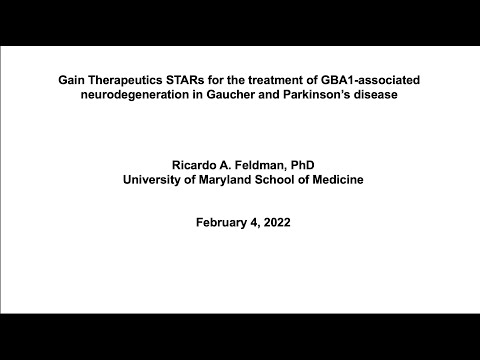 Gain Therapeutics R&D Day: Professor Ricardo Feldman