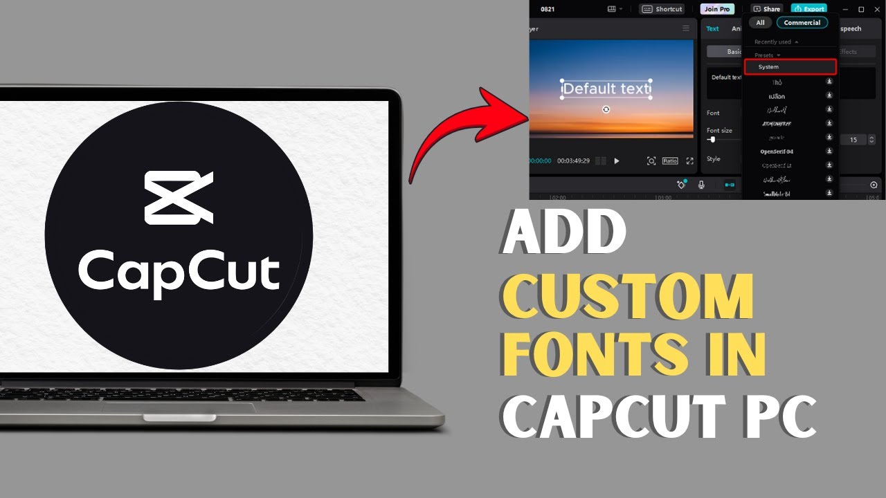 Style Text Capcut How To Add Custom Fonts on CapCut PC (2026) | Personalize Text Style in ...