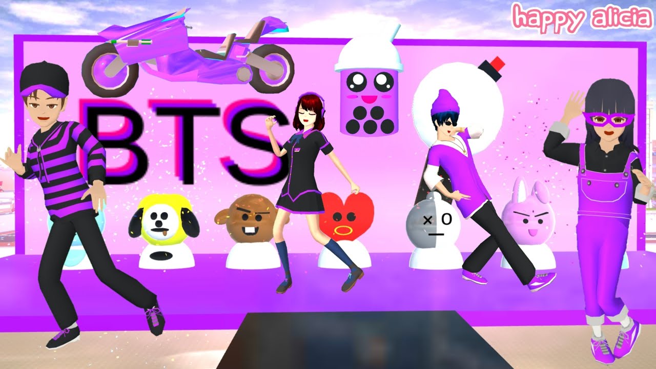 Yuta VS Mio 24 Jam 𝗕𝗧𝗦⟭⟬ Lomba Parkour BT 21🤣⟭⟬💜 | Sakura Simulator | Happy Alicia