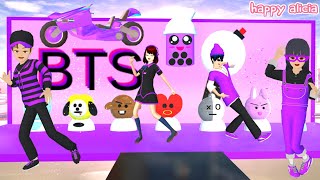 Yuta VS Mio 24 Jam 𝗕𝗧𝗦⟭⟬ Lomba Parkour BT 21🤣⟭⟬💜 | Sakura Simulator | Happy Alicia