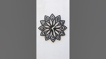 Wall Clock Craft Ideas With Cardboard || Amazing Watch Making For Home || #shorts #watch