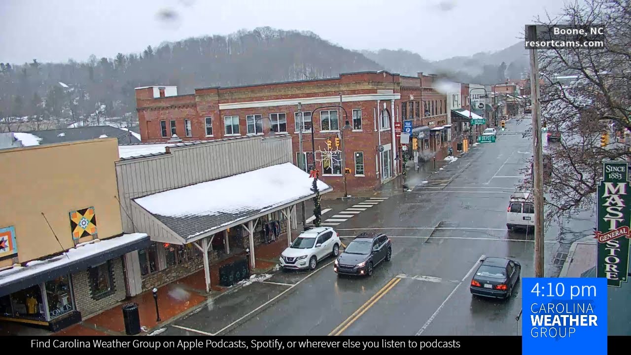 Snowing in boone north carolina youtube