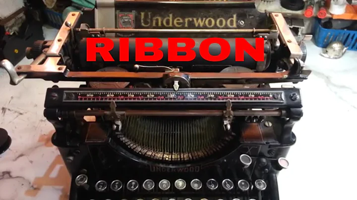 Underwood 5 Manual Typewriter Ribbon ink Install How to Replace Vintage Spools Model 3 4 6 11 S SS