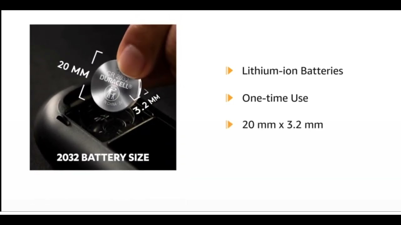 Duracell Specialty CR2032 Lithium Coin Battery 3V, Pack of 5