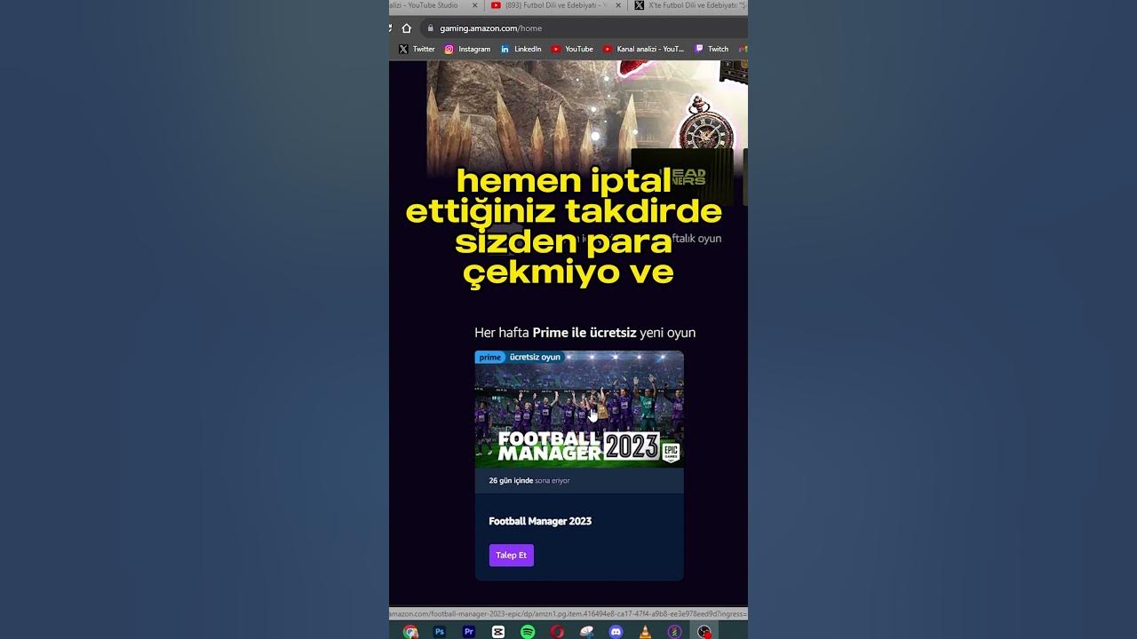 Football Manager 2023  Prime ile ücretsiz 