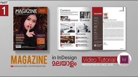 Create Magazine Design in InDesign CS6 (PART 1) l  മലയാളം