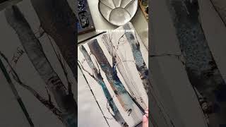 Trees watercolor and ink sketch #art