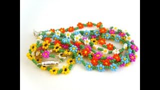 Beaded Daisy pattern || Daisy bracelet