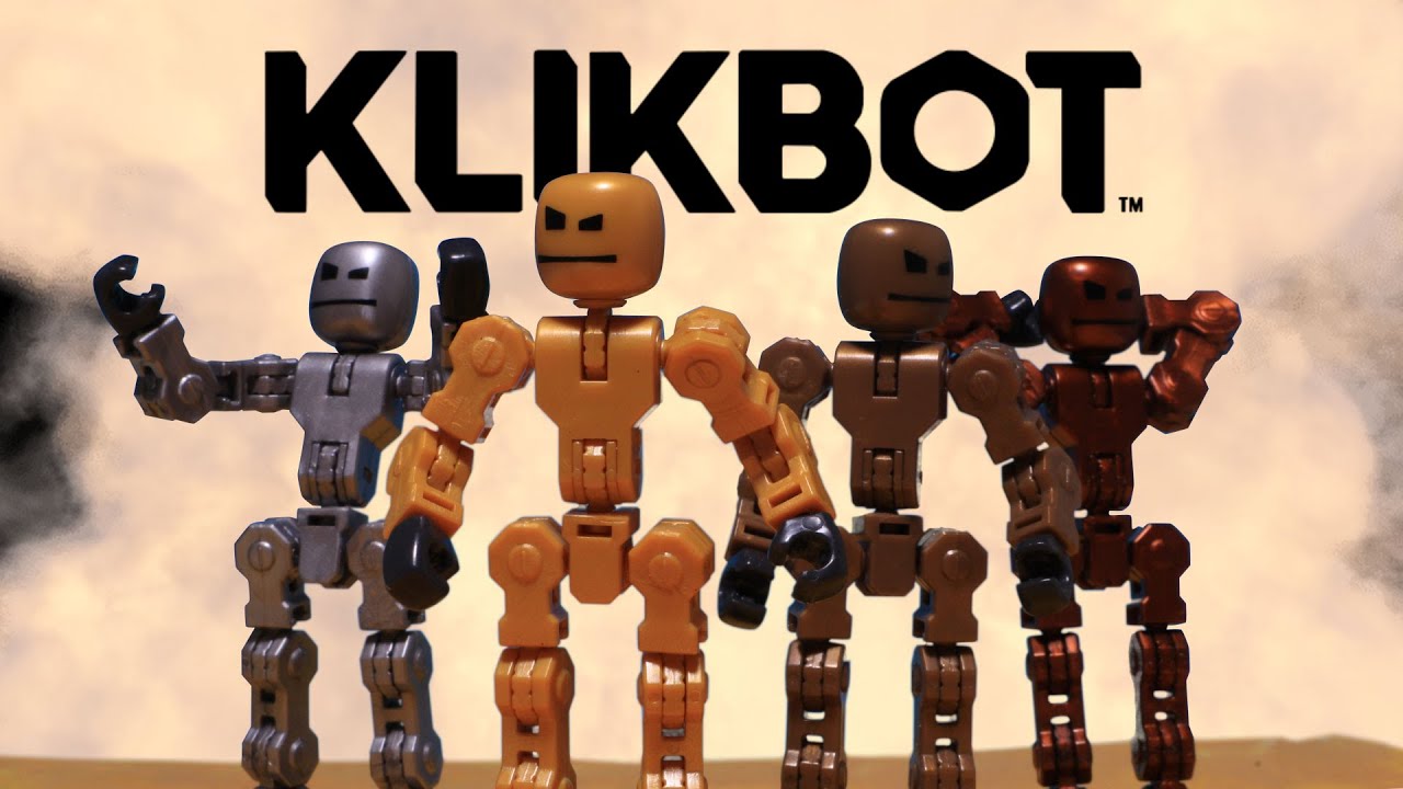 Zing Klikbot Confezione Eroe E Cattivo (2 Pezzi Assortiti) - Figure Snodabili Con Accessori, Pezzi Intercambiabili E App Per Creare Film Di Animazione. Multicolore, S2011. - 2