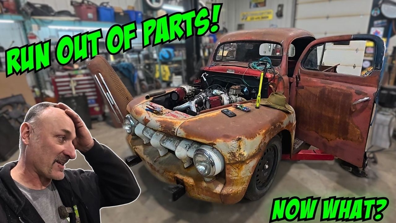 Loose ends and missing parts on our twin turbo LS powered 1948 Mercury Pickup!