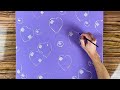 Heart Shaped Bubbles Painting Tutorial ♡┃How To Paint Heart Shaped Bubbles┃Valentine&#39;s Day Painting