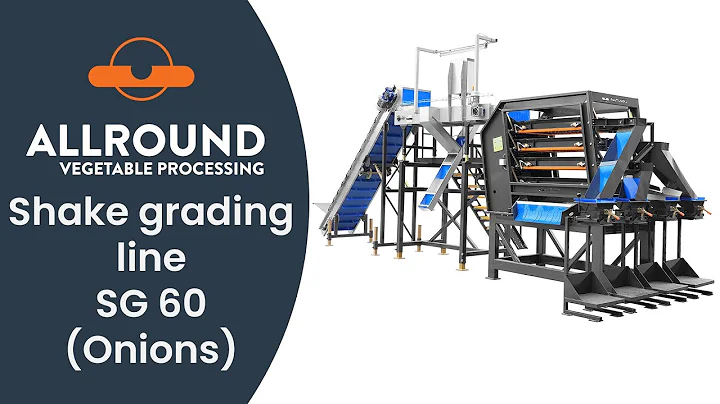 Shake grader SG 60 line with onions | Allround Vegetable Processing