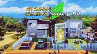 The Sims 4 House Build | VET CLINIC || COLLAB W/ LUNISOLAR FOX @YusiSims