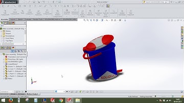 Dustbin 3D model  # Solidworks