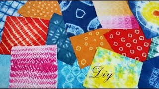 DIY Tie Dye with 16 Creative Ideas | 16 Different तरीके से कपड़े को टाई और डाई करे | बाँधनी