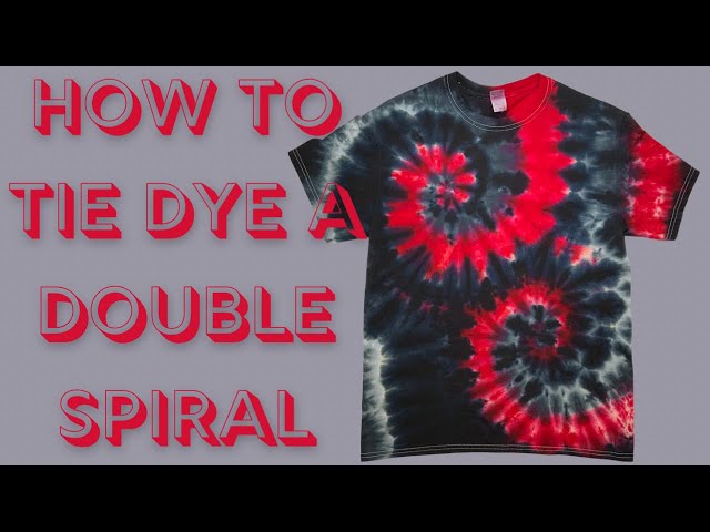 Tie dye double spiral ROYGBV+B&W – igotdyeonit