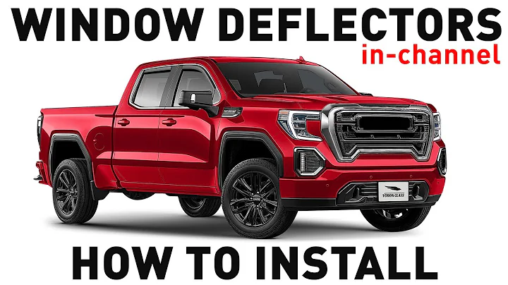 How to install Shatterproof In-Channel Window Deflectors for GMC Sierra Crew Cab 2019-2024