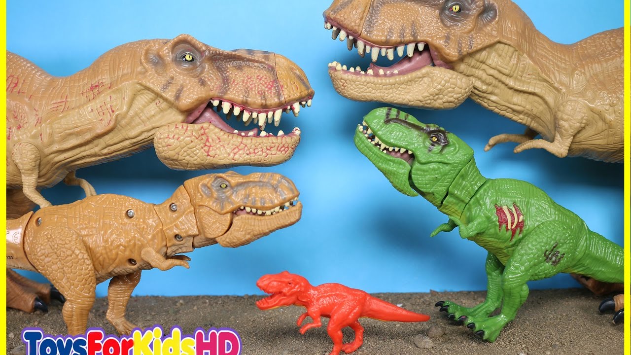 Dinosaur videos for - Dinosaur toys Rex -Dinosaur collection -Jurassic World Toys YouTube