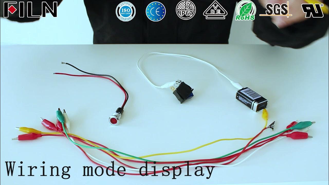 how to wire a 12 volt lighted rocker switch YouTube