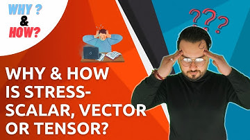 Why and How is Stress Scalar, Vector or Tensor ?  | WHY?  & HOW ? | Interesting Physics Concepts