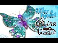 Wire, Resin and Hemway glitters and pigments- DIY