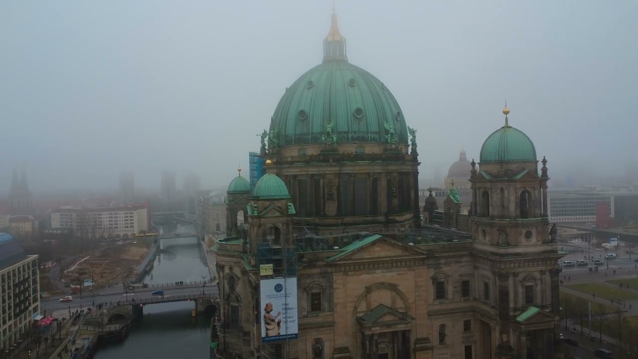Berliner Dom Cathedral Berlin – 4K Aerial Footage