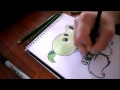 Dibujando Planta Lanza Guisantes / Plantas Vs Zombies