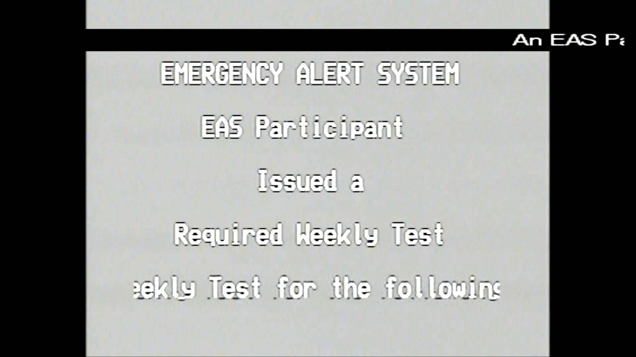 Emergency Alert System - Required Weekly Test 4/26/16 - YouTube