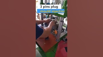 Vertical injection molding machine making 3 pin plug| power plug cord injection mold