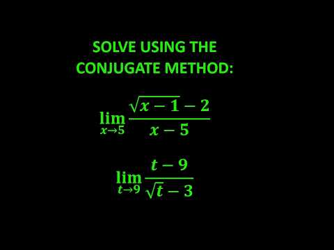 Finding a Limit Using the Conjugate Method