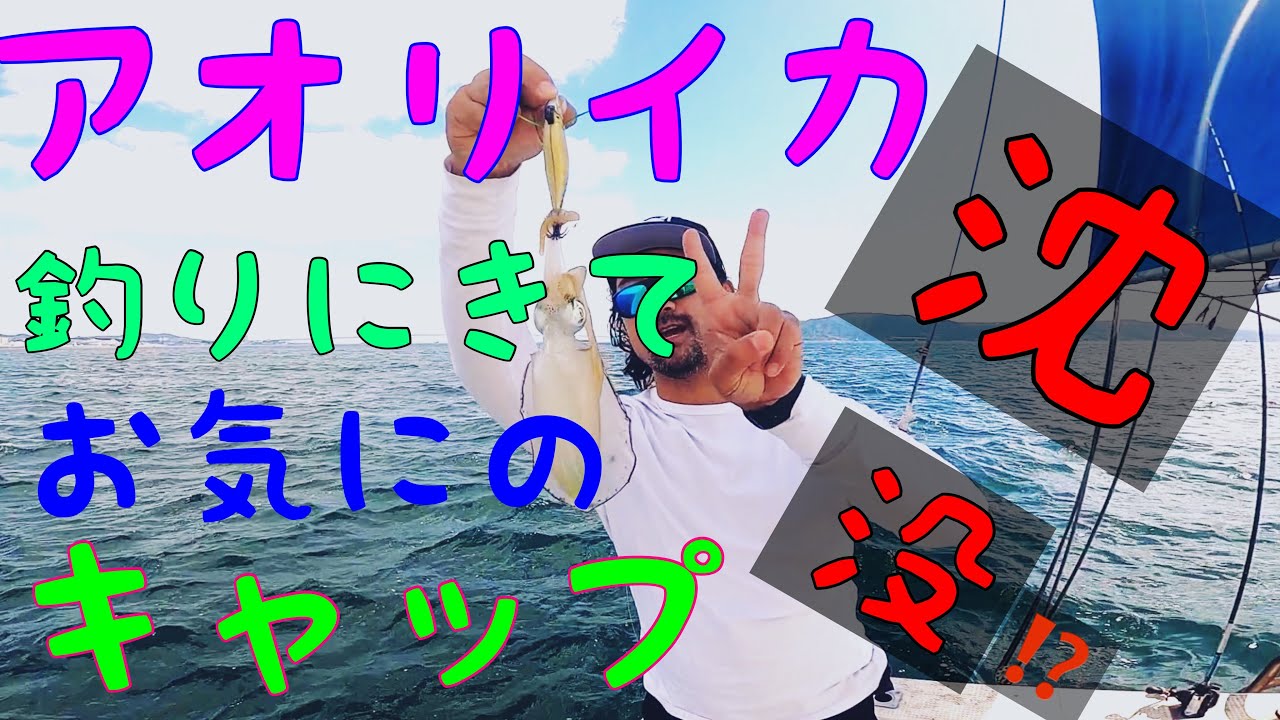 アオリイカ 胴付き仕掛け 船から釣ってきた Youtube
