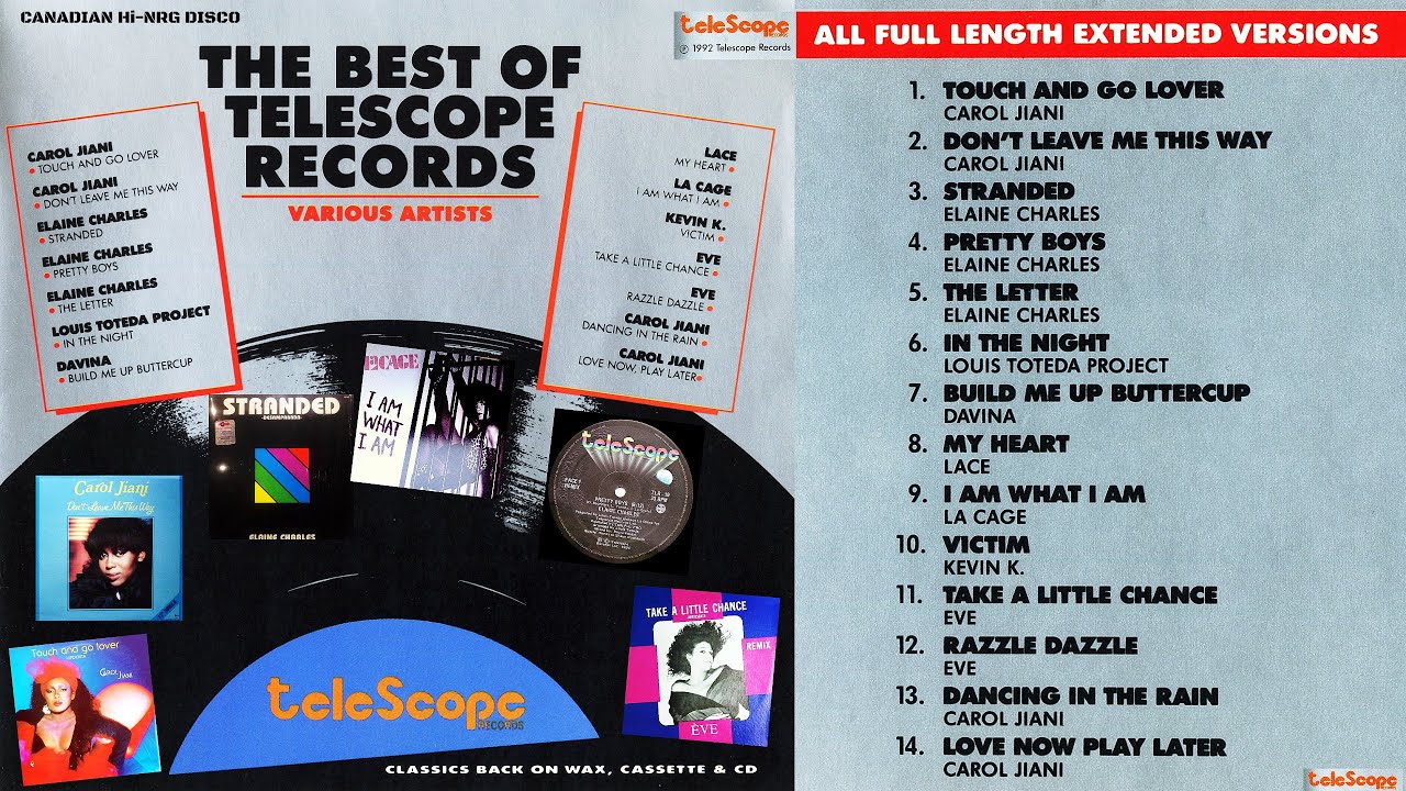 TELESCOPE RECORDS 🔭✨ BEST OF Hi-NRG DISCO 12'' EXTENDED MIXES