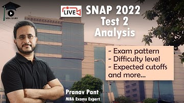 SNAP 2022 Test 2 Analysis | Paper Overview | Difficulty Level | Cutoffs | Question Paper | MBA Karo