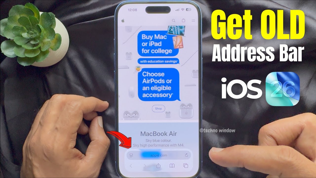 How to get the old Safari address bar back on iPhone iOS 26 - YouTube
