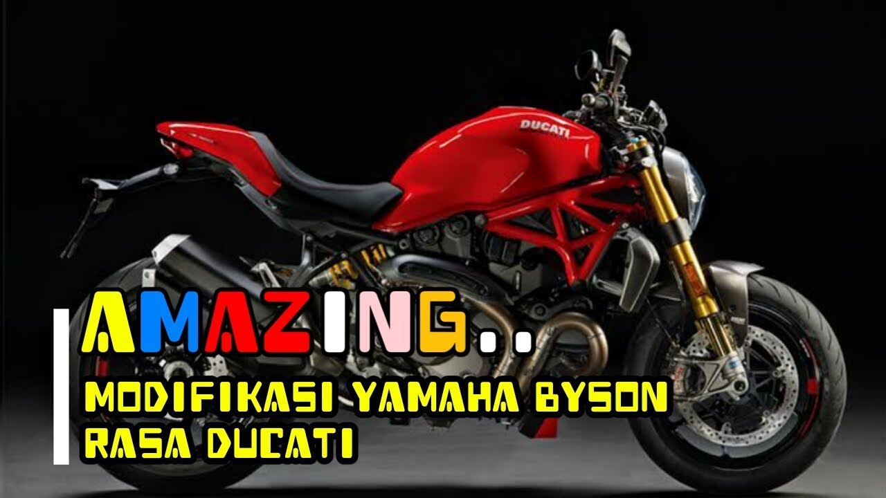 Download 41 Modifikasi Yamaha Byson Ala Ducati Monster Terkeren