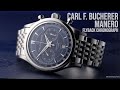 Carl f  bucherer manero flyback chronograph in blue