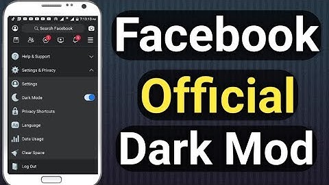 Enable Dark Mode on Official Facebook 2020 | Facebook Dark Mode New Update | Fb Dark Mod