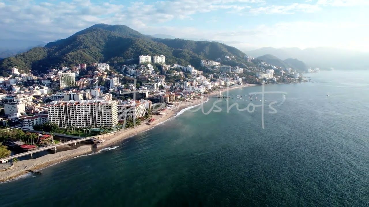 Above Puerto Vallarta's Majestic Island | Drone Videography 4K Download