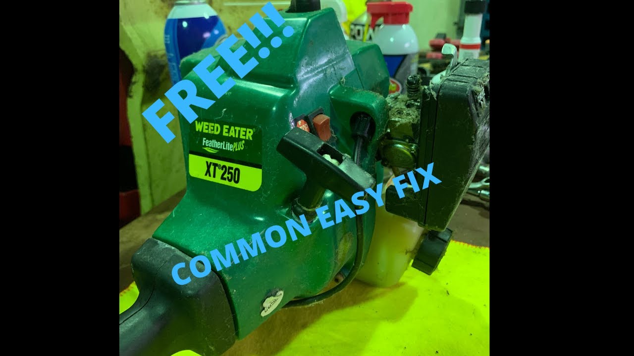 FREE weed eater featherlite!! Common easy fix YouTube