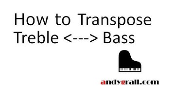 Quick How To Transpose Trick - Treble to Bass to Treble (Same Key)