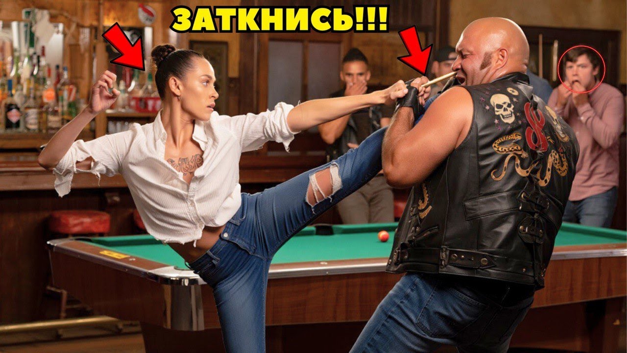 Официантка ВЫРУБИЛА АМБАЛА с одного удара. Пристали к ДЕВУШКЕ и очень ПОЖАЛЕЛИ. Оказалась СПЕЦНАЗ..