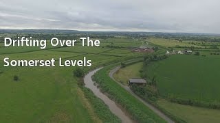 Drifting over the Somerset Levels - DJI Phantom Aerial Video
