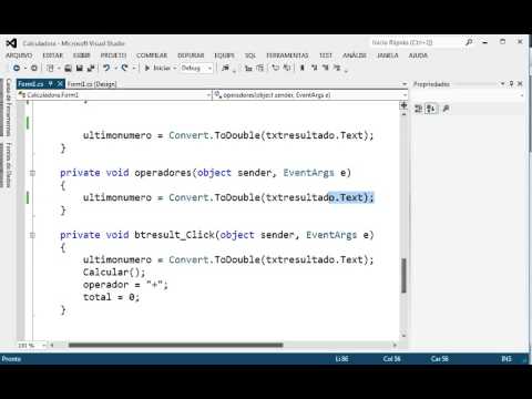 Curso de C#   Aula 25   Finalizando Calculadora